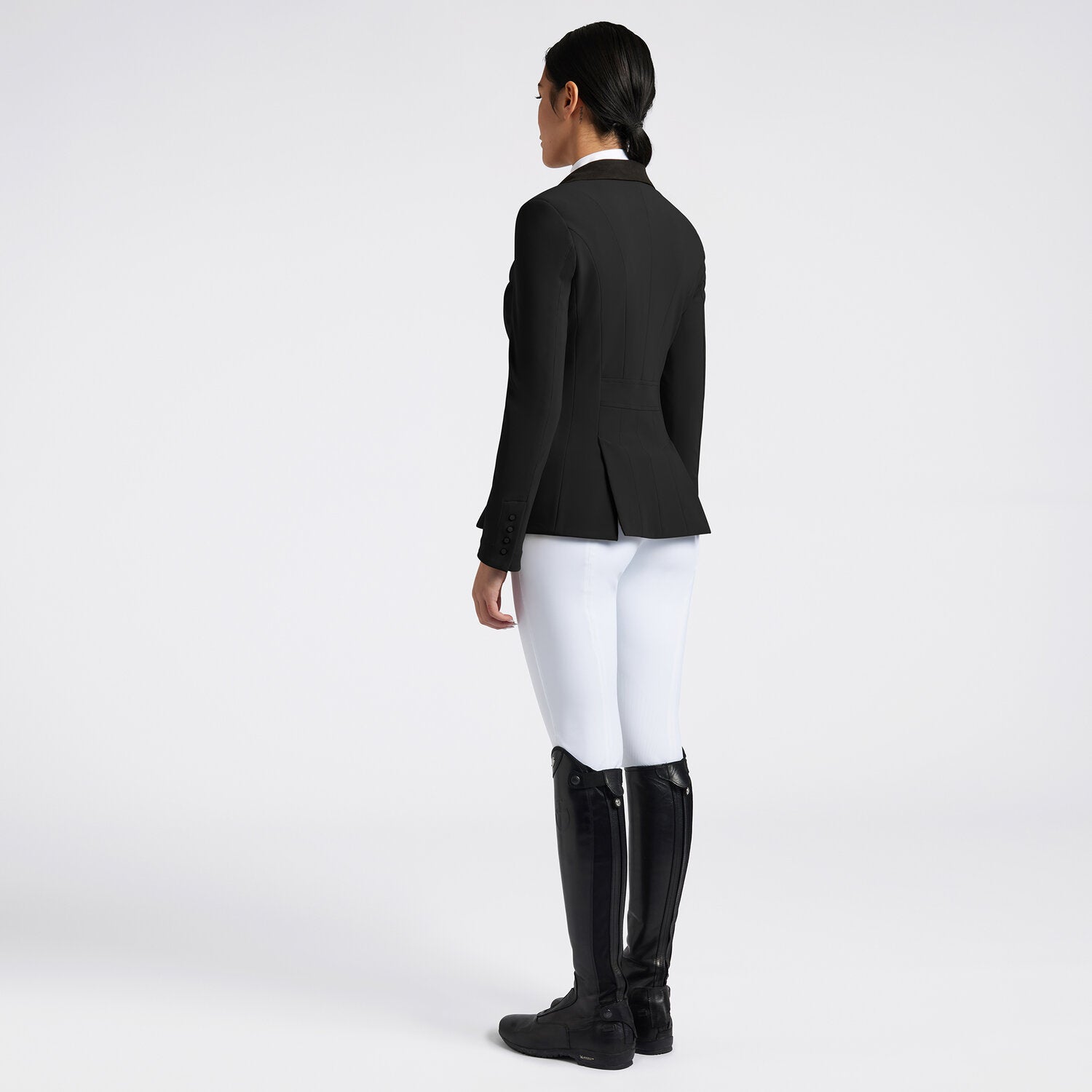 Cavalleria Toscana Damen Turnierjacket mit Zip – Schwarz