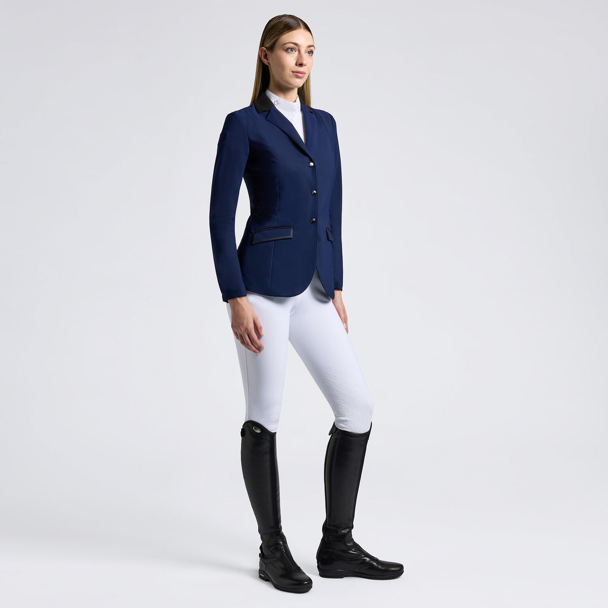 Cavalleria Toscana Damen Turnierjacket mit Zip Royalblau