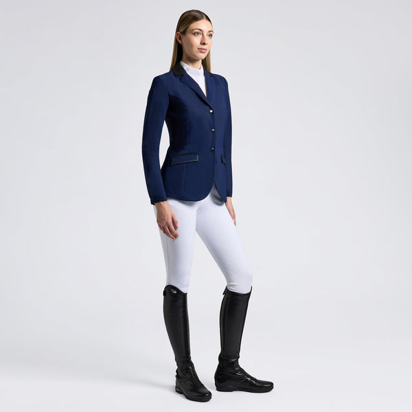 Cavalleria Toscana Damen Turnierjacket mit Zip Royalblau