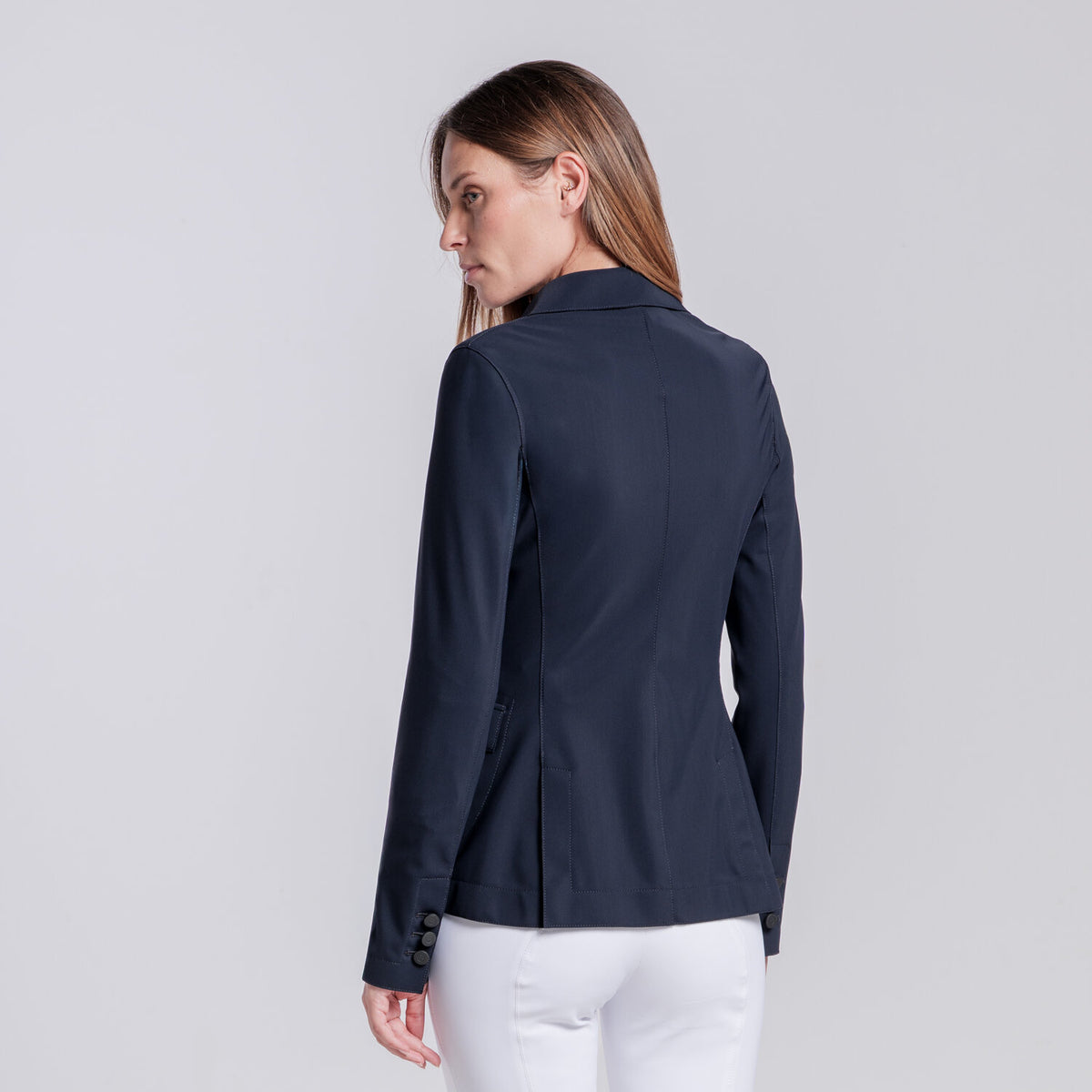 Cavalleria Toscana Turnierjacket Raw-Cut Navy Detailansicht