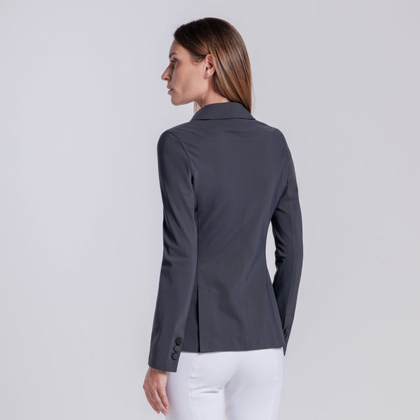Cavalleria Toscana Turnierjacket Raw-Cut Anthrazit Detailansicht
