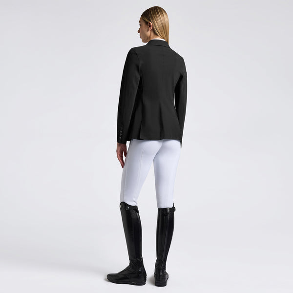 Cavalleria Toscana Turnierjacket Raw-Cut Schwarz Rückansicht