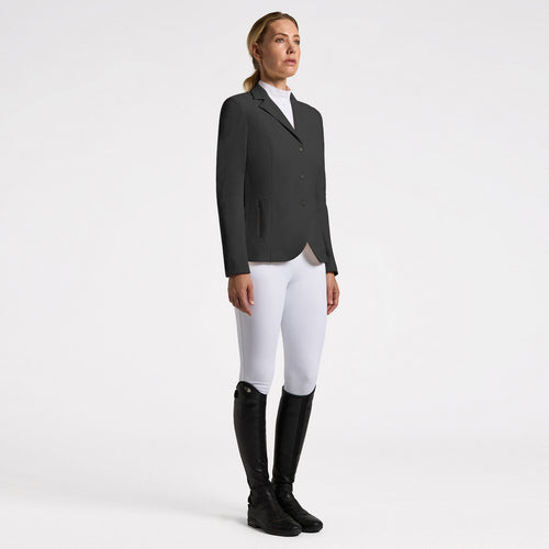 Cavalleria Toscana Damen Turnierjacket Revolution Perforated – Schwarz