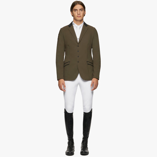 Cavalleria Toscana Herren Turnierjacket mit Zip – Military Green