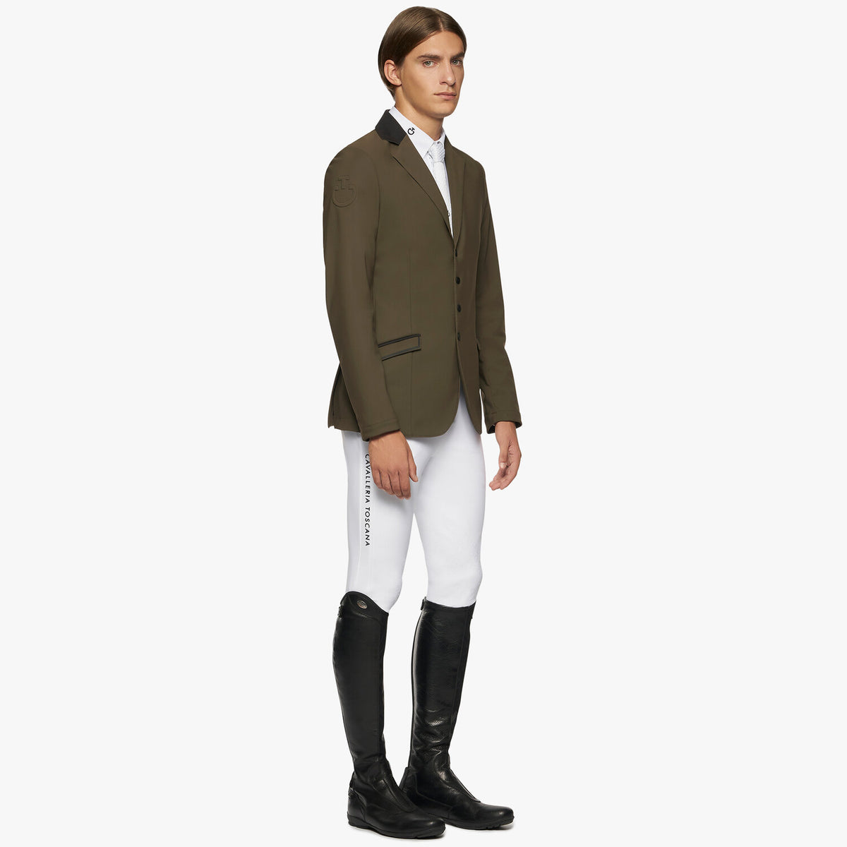 Cavalleria Toscana Herren Turnierjacket – Military Green, Rückansicht