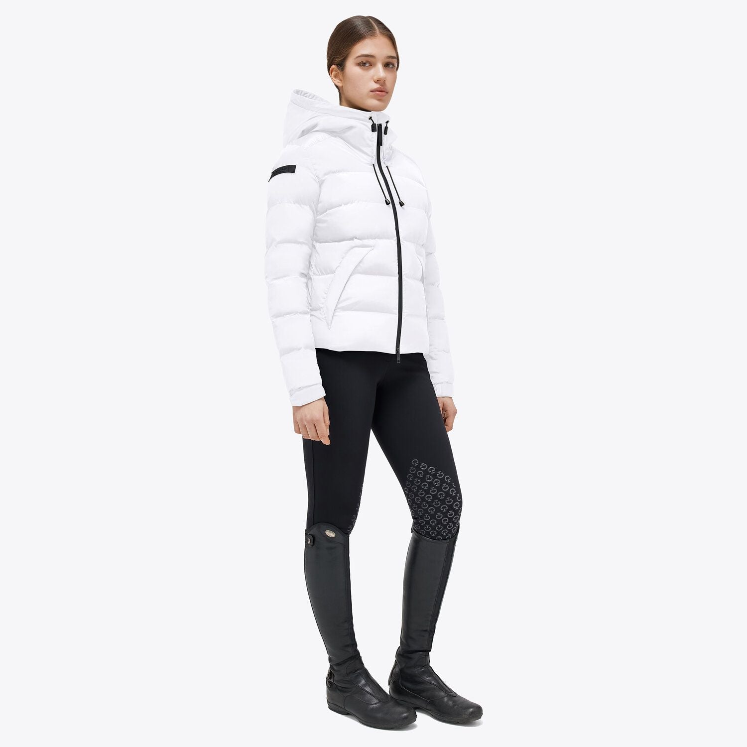 Down jacket for women in white