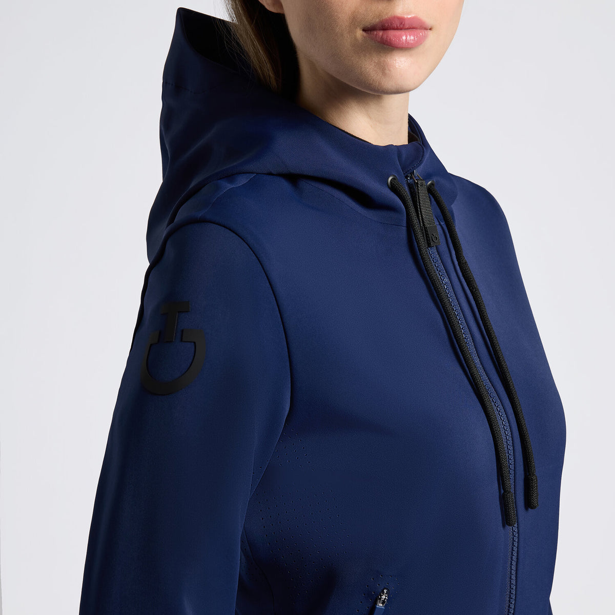 Cavalleria Toscana Damen Softshelljacke Royal Blue Detail