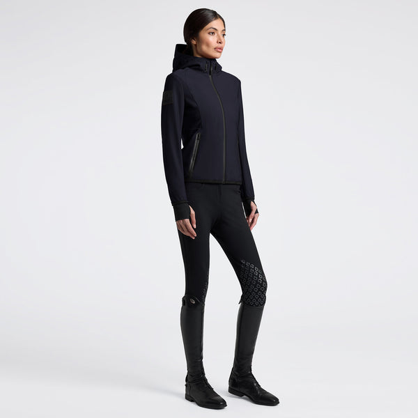 Cavalleria Toscana Damen Thermo-Softshelljacke mit Kapuze Navy