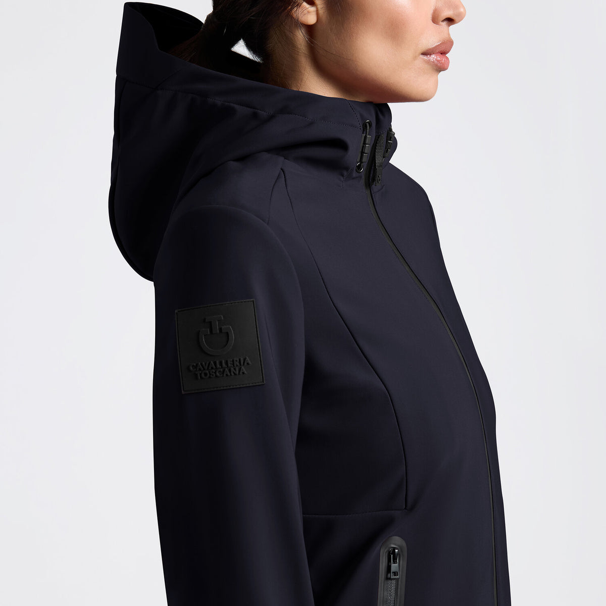Cavalleria Toscana Damen Softshelljacke Navy Detail