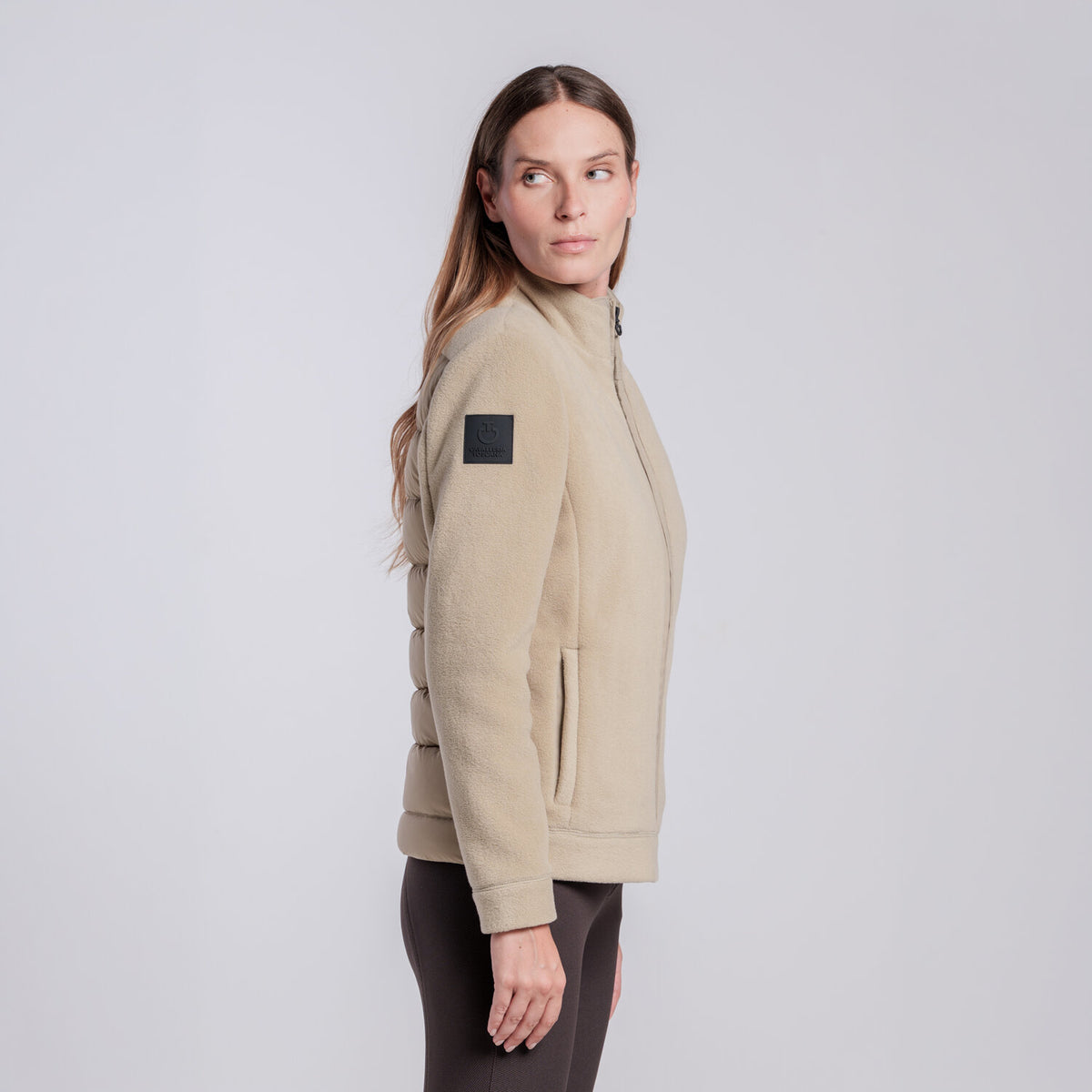 Cavalleria Toscana Damen Daunenjacke Aluminium Rückansicht