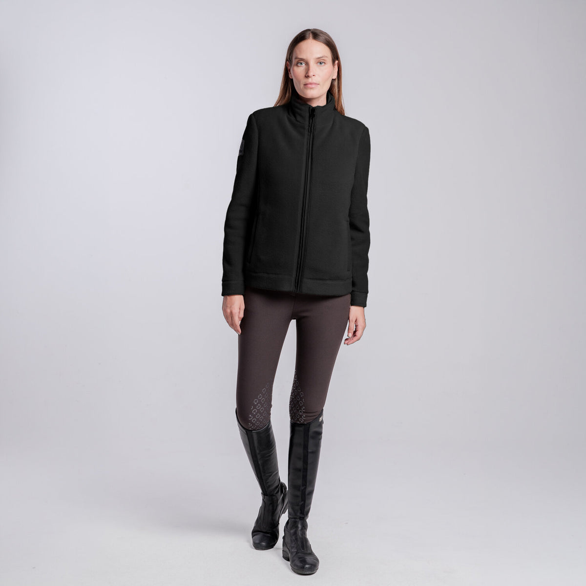 Cavalleria Toscana Damen Daunenjacke mit Zip Schwarz