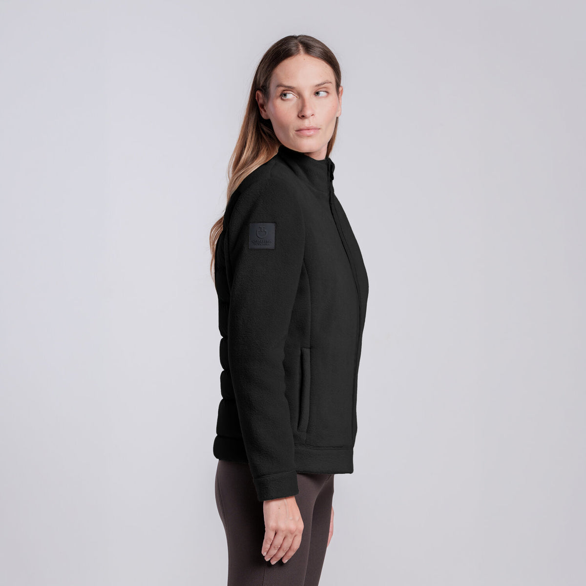 Cavalleria Toscana Damen Daunenjacke Schwarz Rückansicht