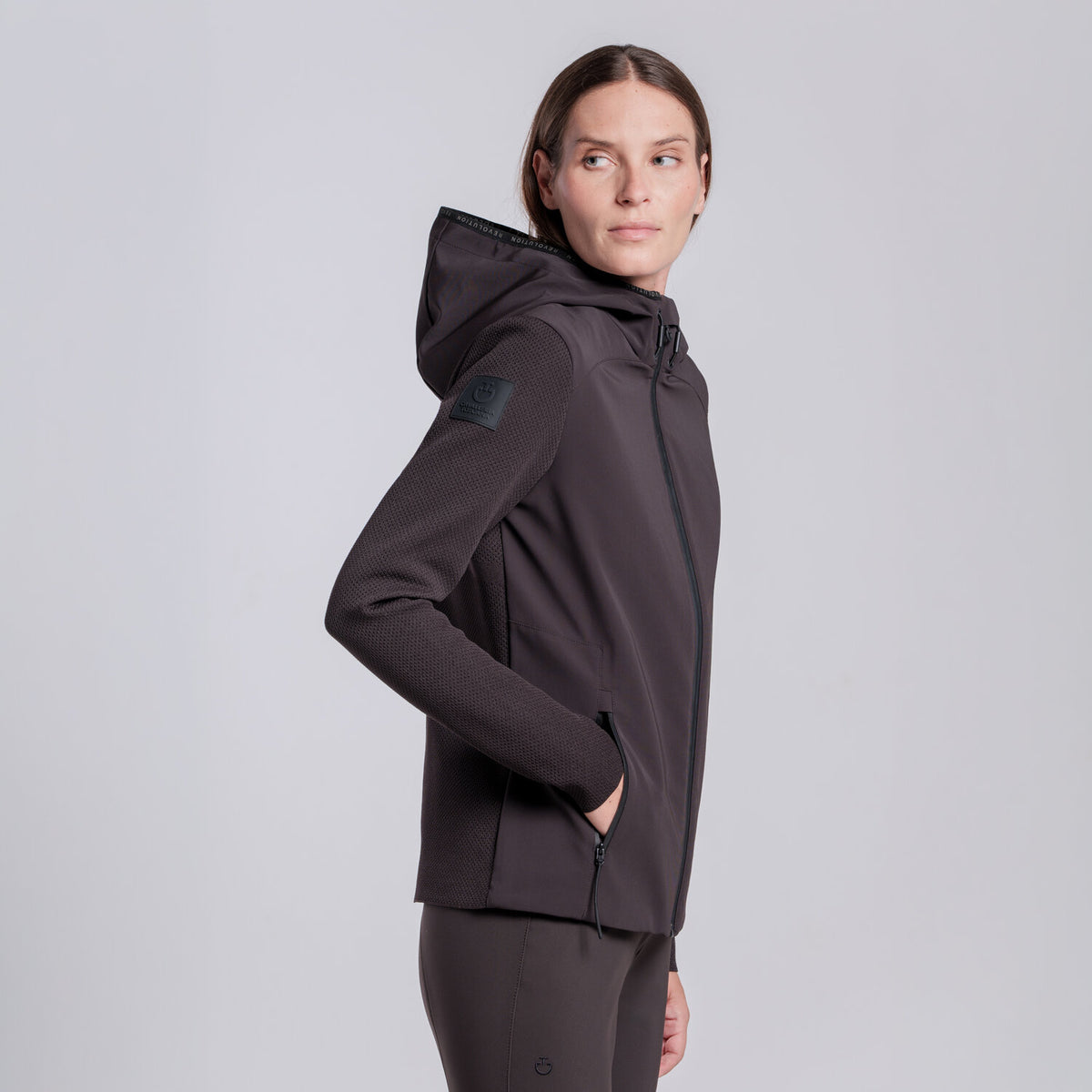 Cavalleria Toscana Damen Softshelljacke Espresso Rückansicht