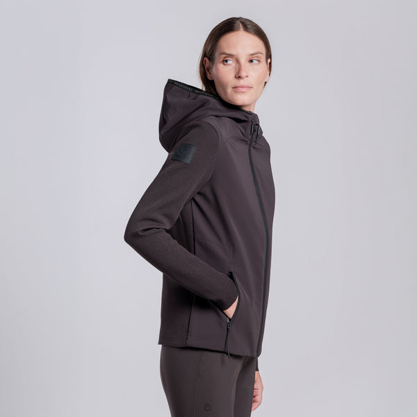 Cavalleria Toscana Damen Softshelljacke Espresso Rückansicht