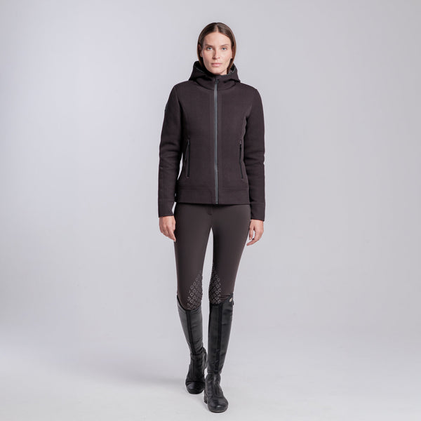Cavalleria Toscana Damen Daunenjacke Revolution Knit Espresso