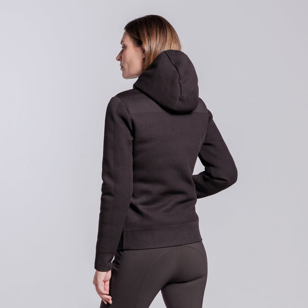 Cavalleria Toscana Damen Daunenjacke Knit Espresso Detail