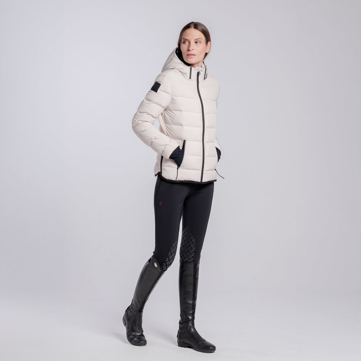 Cavalleria Toscana Damen Daunenjacke mit abnehmbarer Kapuze – Rainy Day
