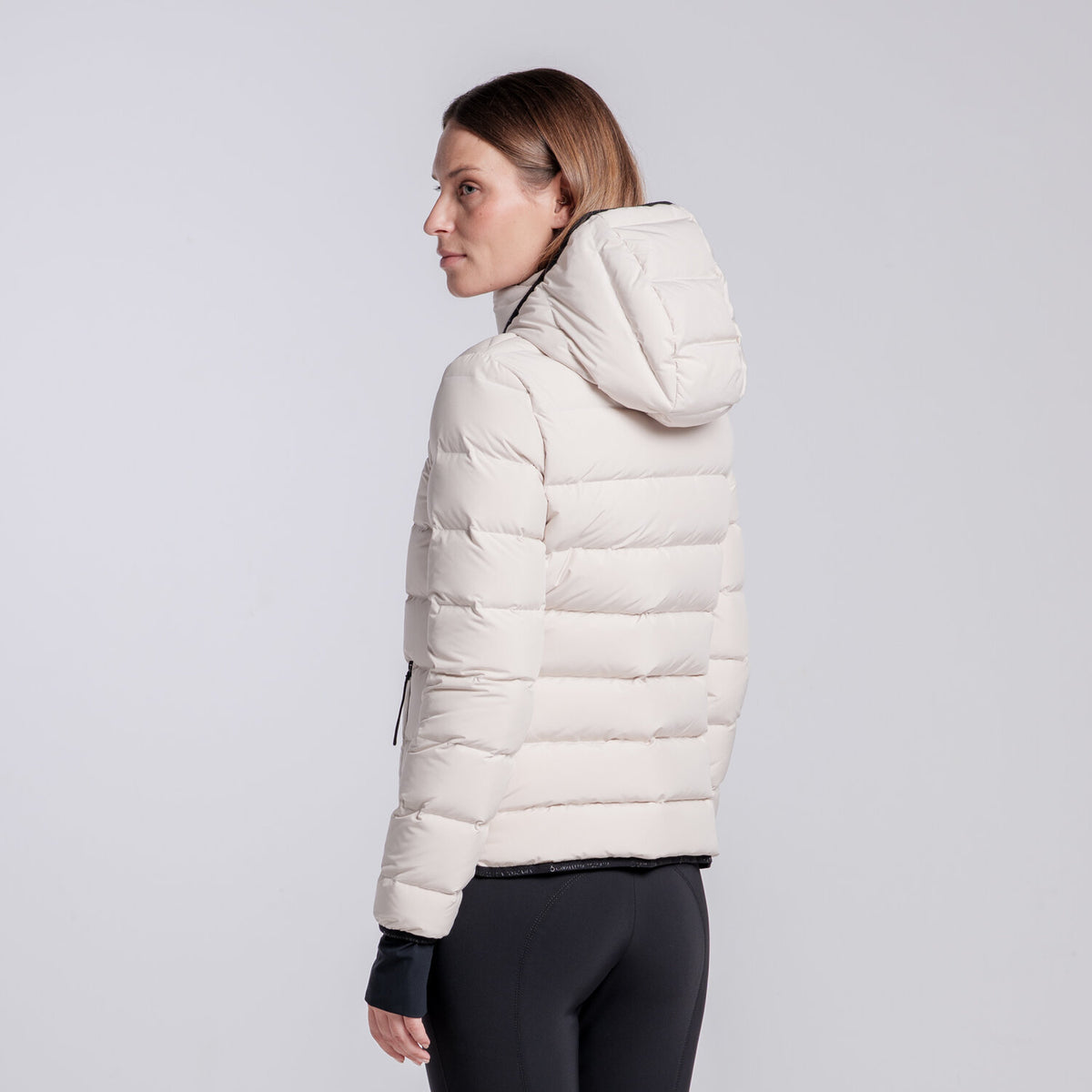 Cavalleria Toscana Damen Daunenjacke – Rainy Day, Rückansicht