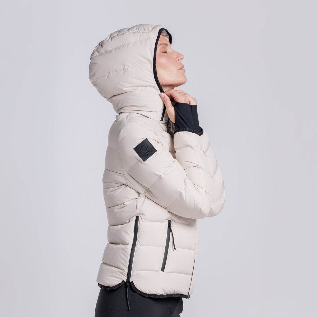 Cavalleria Toscana Damen Daunenjacke – Rainy Day, Detail