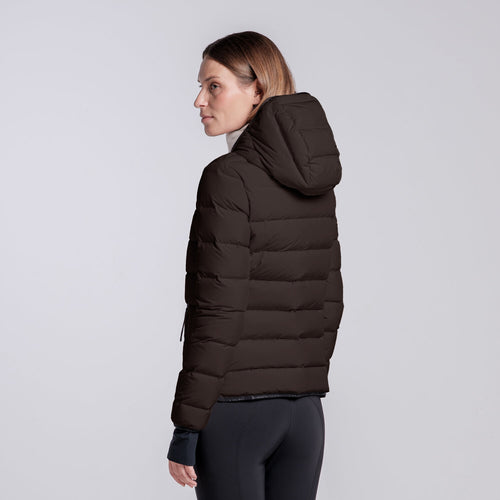 Cavalleria Toscana Damen Daunenjacke – Espresso, Rückansicht