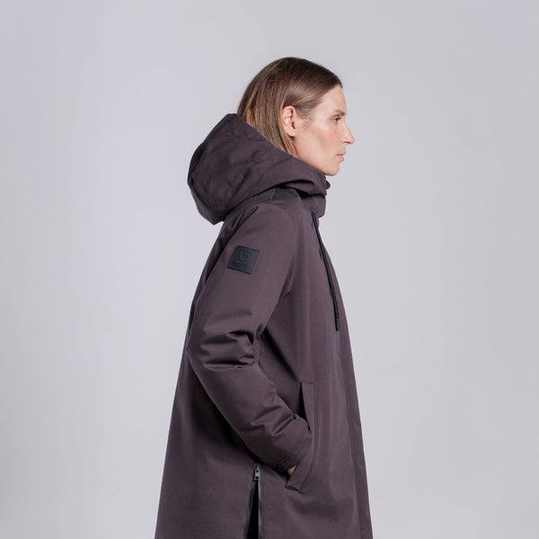 Cavalleria Toscana Damen Daunenparka Espresso Rückansicht