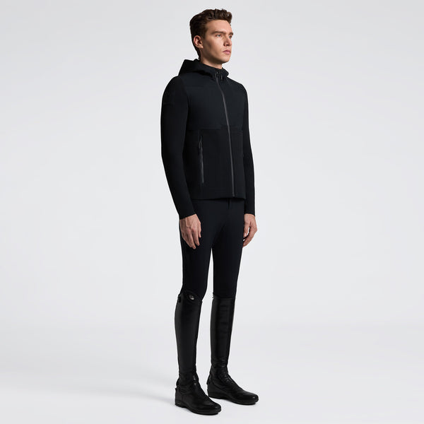 Cavalleria Toscana Herren Softshelljacke Tech Knit Schwarz