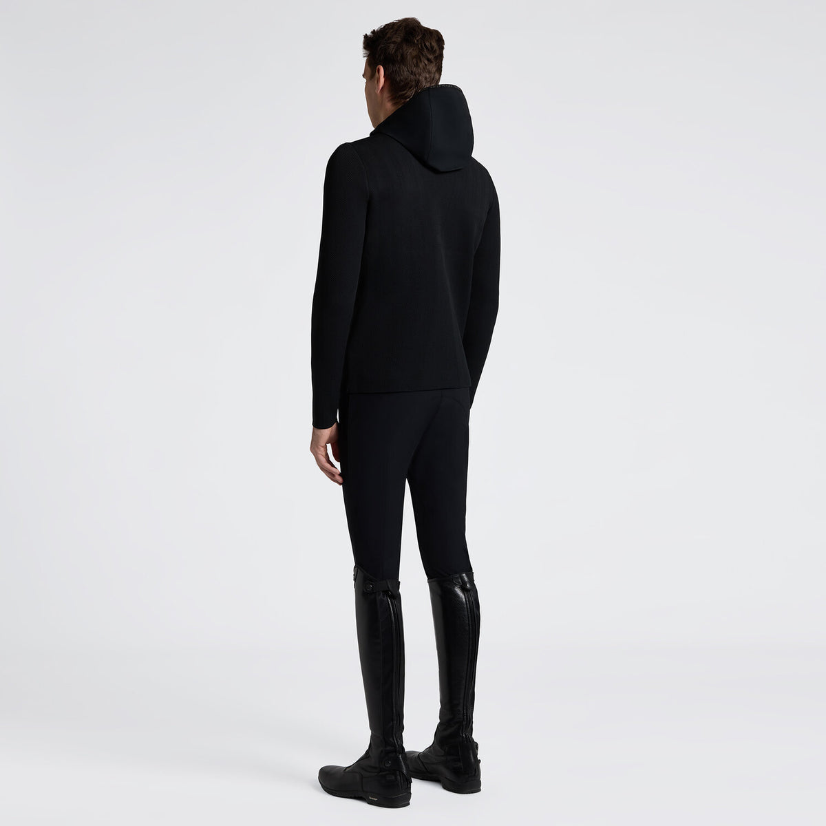 Cavalleria Toscana Herren Softshelljacke Schwarz Rückansicht