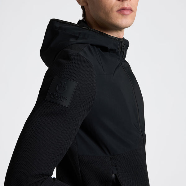 Cavalleria Toscana Herren Softshelljacke Schwarz Detail