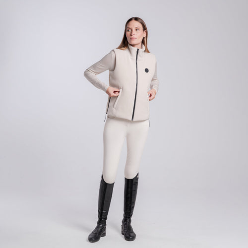 Cavalleria Toscana Damen Fleeceweste mit Zip – Rainy Day