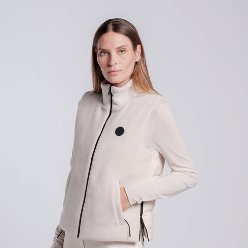 Cavalleria Toscana Damen Fleeceweste – Rainy Day, Rückansicht