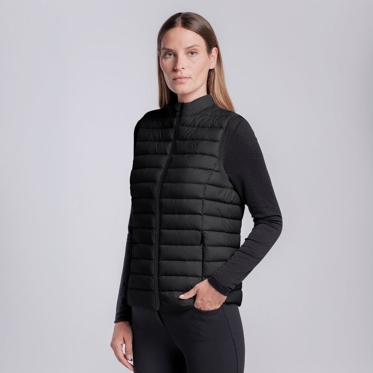 Cavalleria Toscana Damen Daunenweste Schwarz Rückansicht