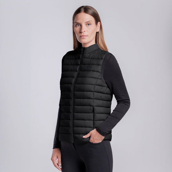Cavalleria Toscana Damen Daunenweste Schwarz Rückansicht