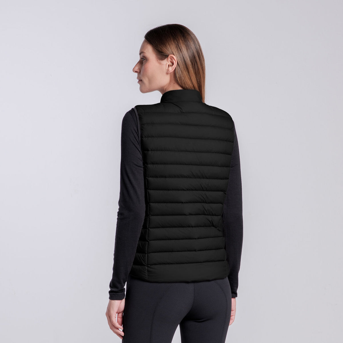 Cavalleria Toscana Damen Daunenweste Schwarz Detail