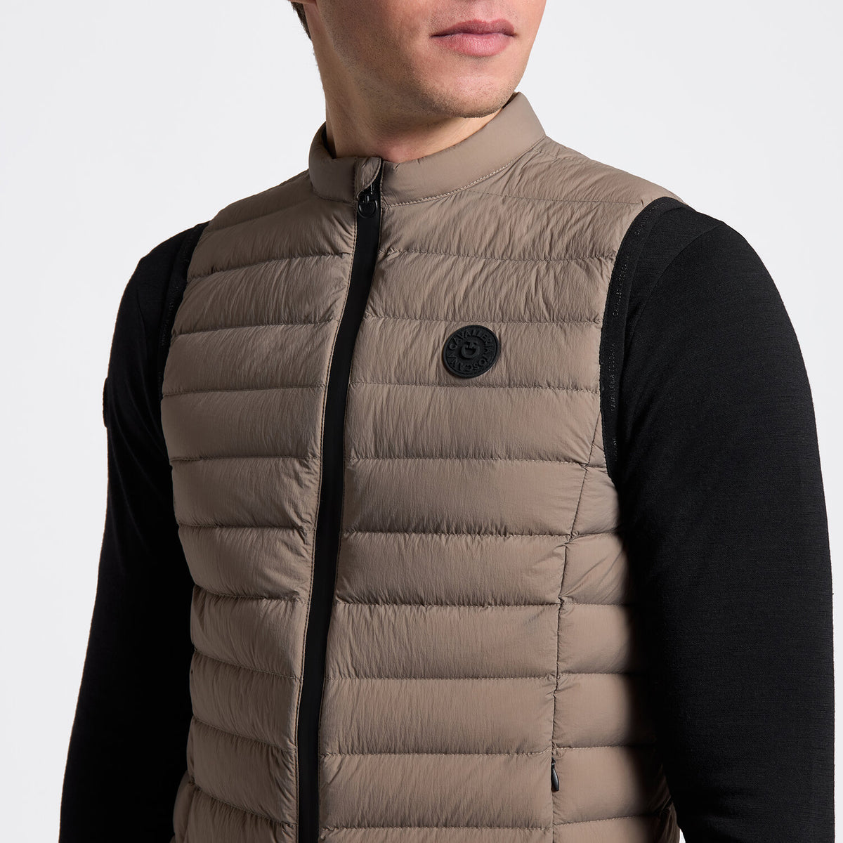 Cavalleria Toscana Herren Daunenweste Walnut Detail