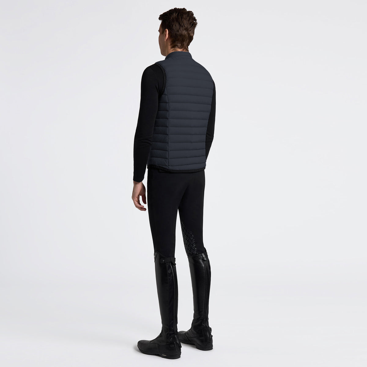 Cavalleria Toscana Herren Daunenweste Navy Rückansicht