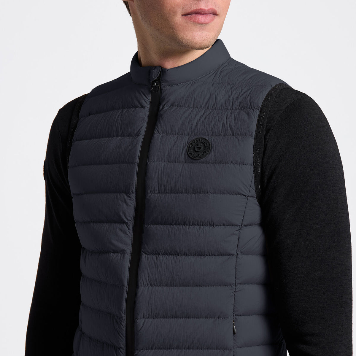 Cavalleria Toscana Herren Daunenweste Navy Detail