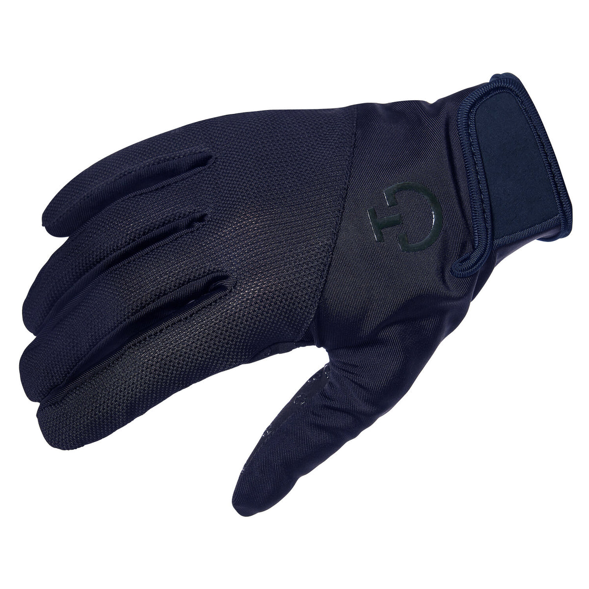 Cavalleria Toscana Reithandschuhe Grip Navy Detailansicht