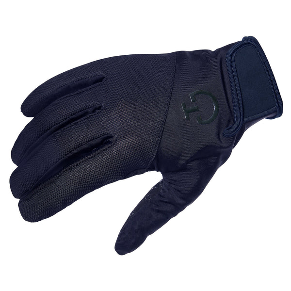 Cavalleria Toscana Reithandschuhe Grip Navy Detailansicht
