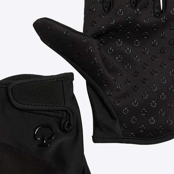 Cavalleria Toscana Reithandschuhe Grip Schwarz Innenhand