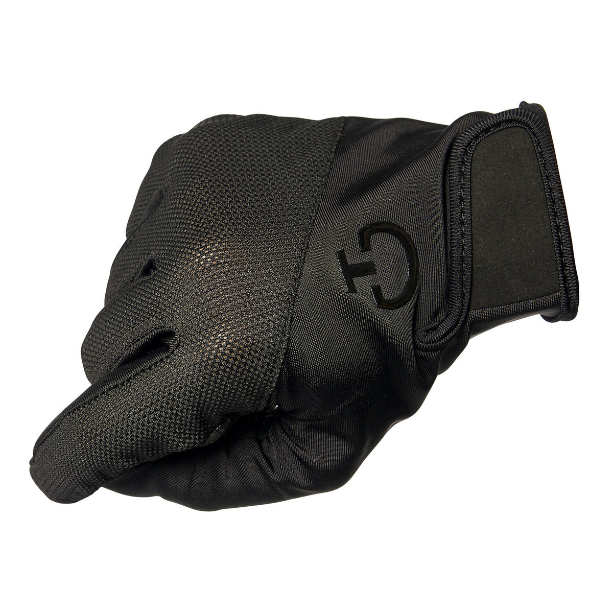 Cavalleria Toscana Reithandschuhe Grip Schwarz Detailansicht