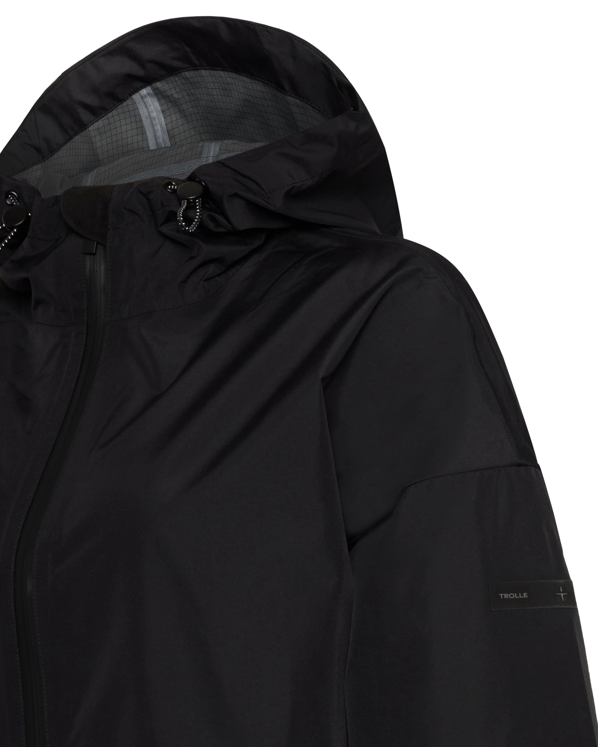 Trolle Damen Regenjacke Heat-Sealed – Schwarz