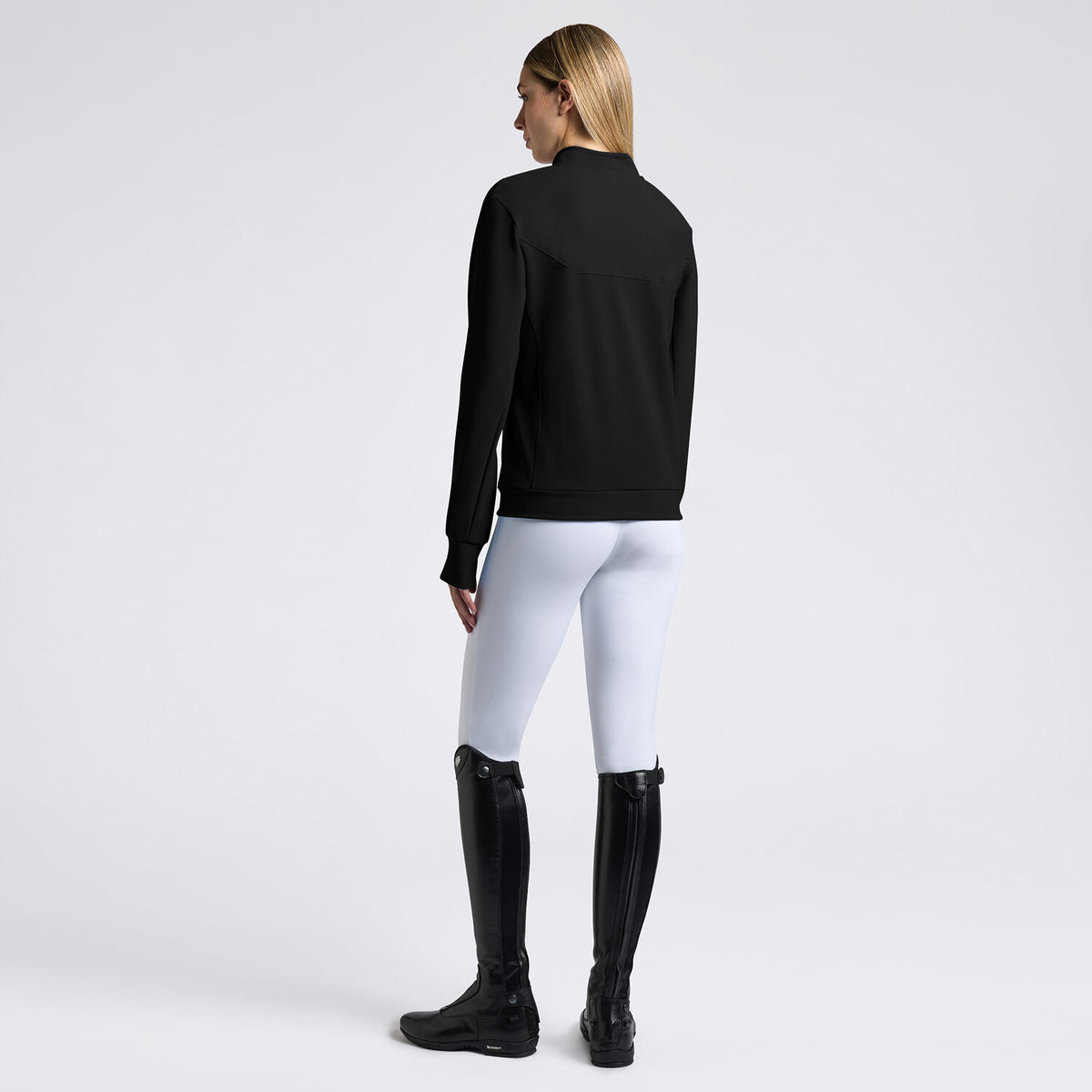 Cavalleria Toscana Damen Funktionssweatshirt Schwarz Rückansicht
