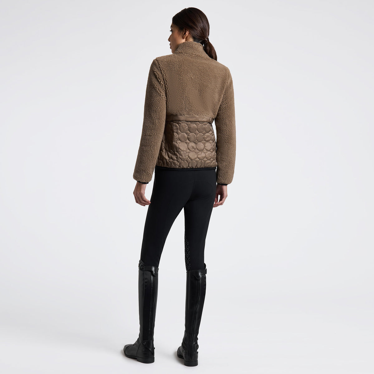 Cavalleria Toscana Damen Fleecejacke Walnut Rückansicht