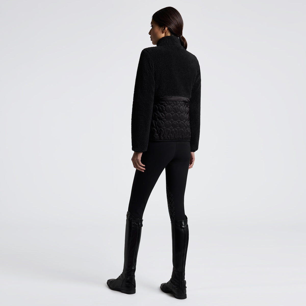 Cavalleria Toscana Damen Fleecejacke Schwarz Rückansicht