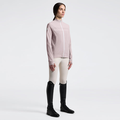 Cavalleria Toscana Damen Sweatjacke Tech Knit – Violet Ice