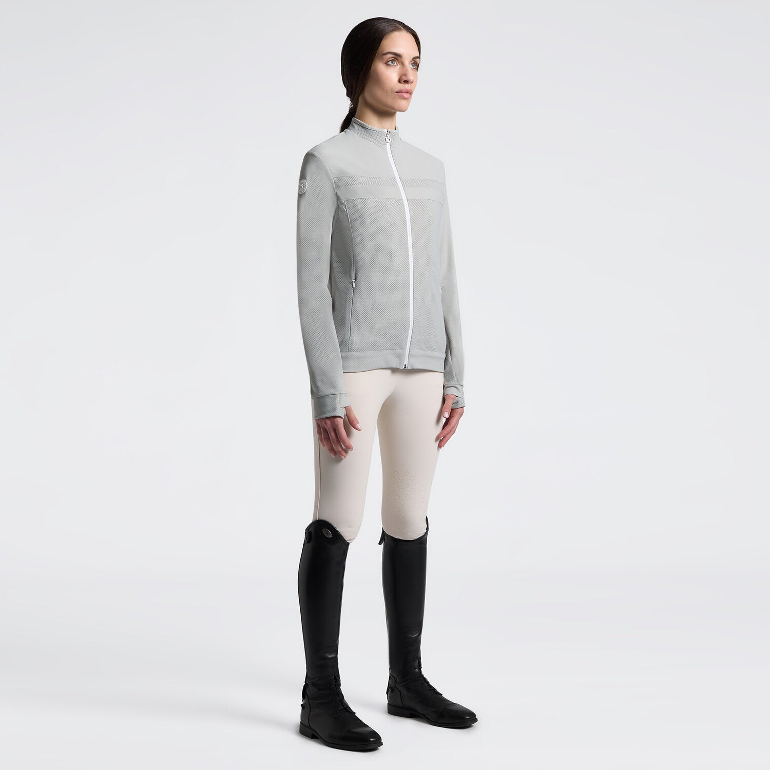 Cavalleria Toscana Damen Sweatjacke Tech Knit – Belgian Block
