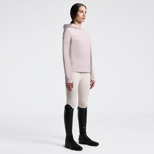 Cavalleria Toscana Damen Kapuzensweater Tech Knit – Violet Ice