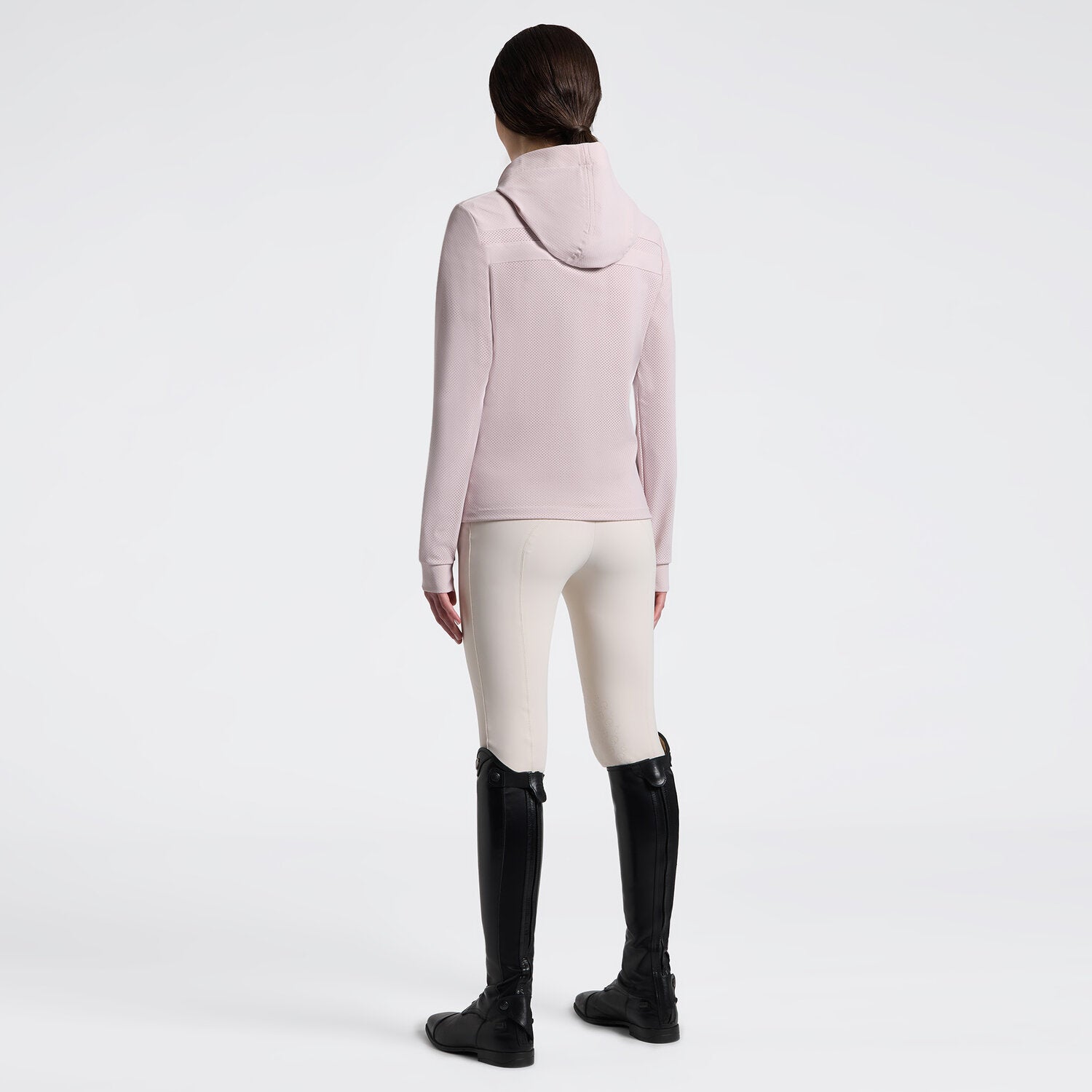 Cavalleria Toscana Damen Kapuzensweater Tech Knit – Violet Ice