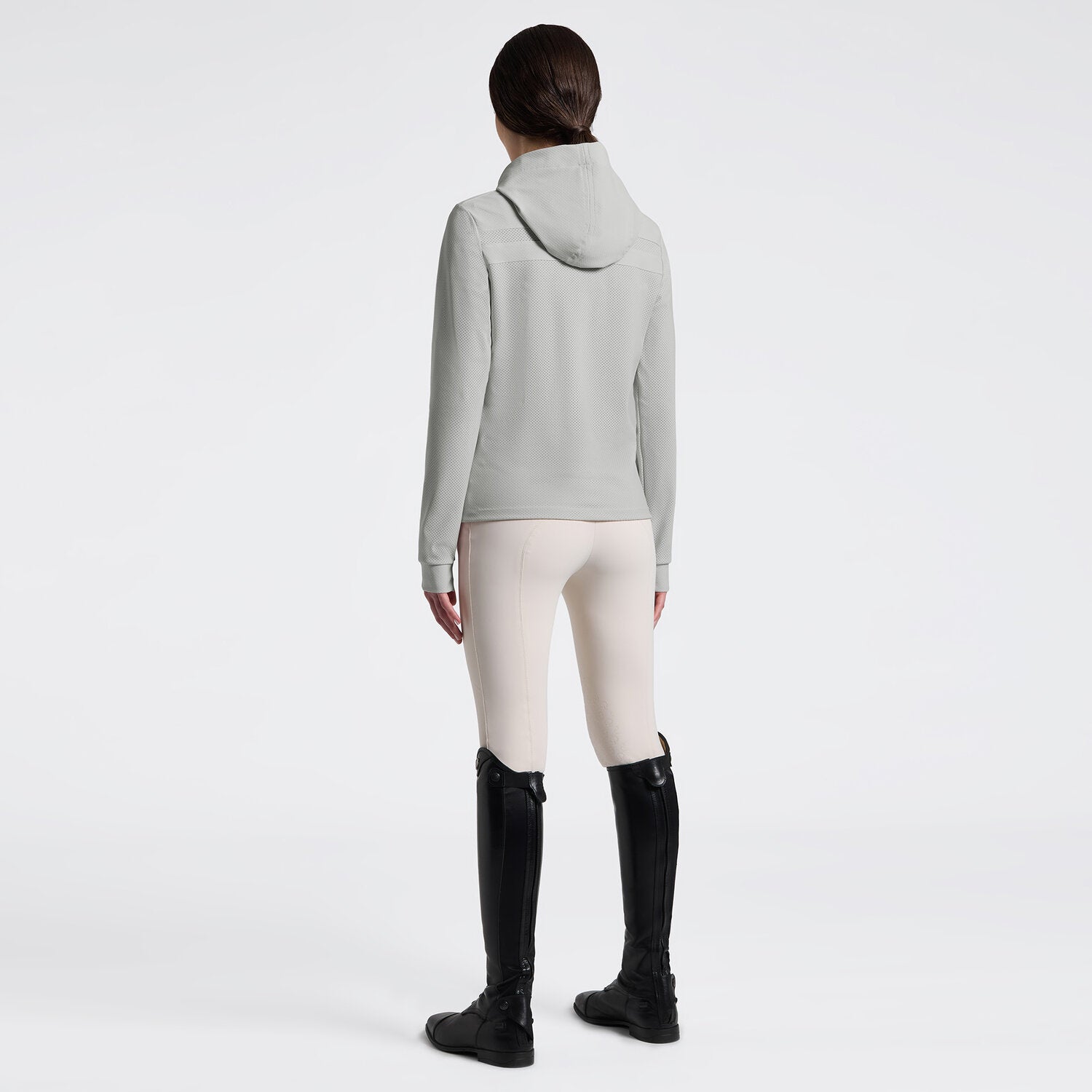Cavalleria Toscana Damen Kapuzensweater Tech Knit – Belgian Block