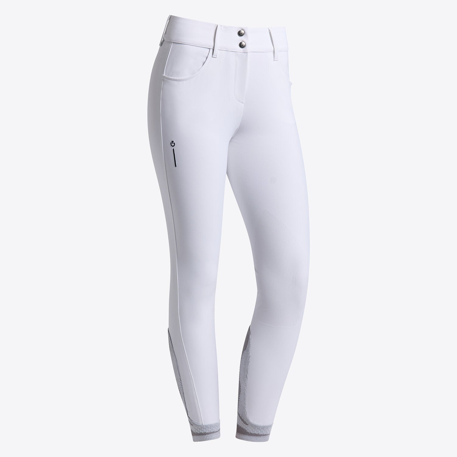 Cavalleria Toscana Damen Reithose Revolution Knie Grip – Weiß